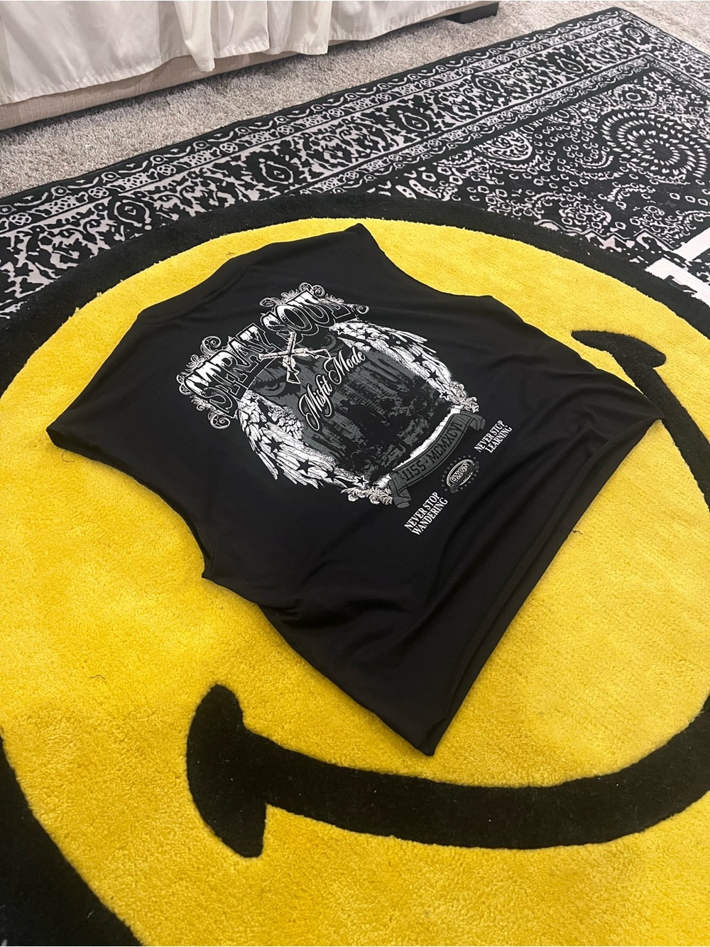 Black Sleeveless Graphic Tank Top - High Mode Inspired